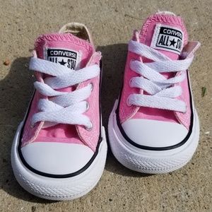 Pink Toddler Converse Low Tops